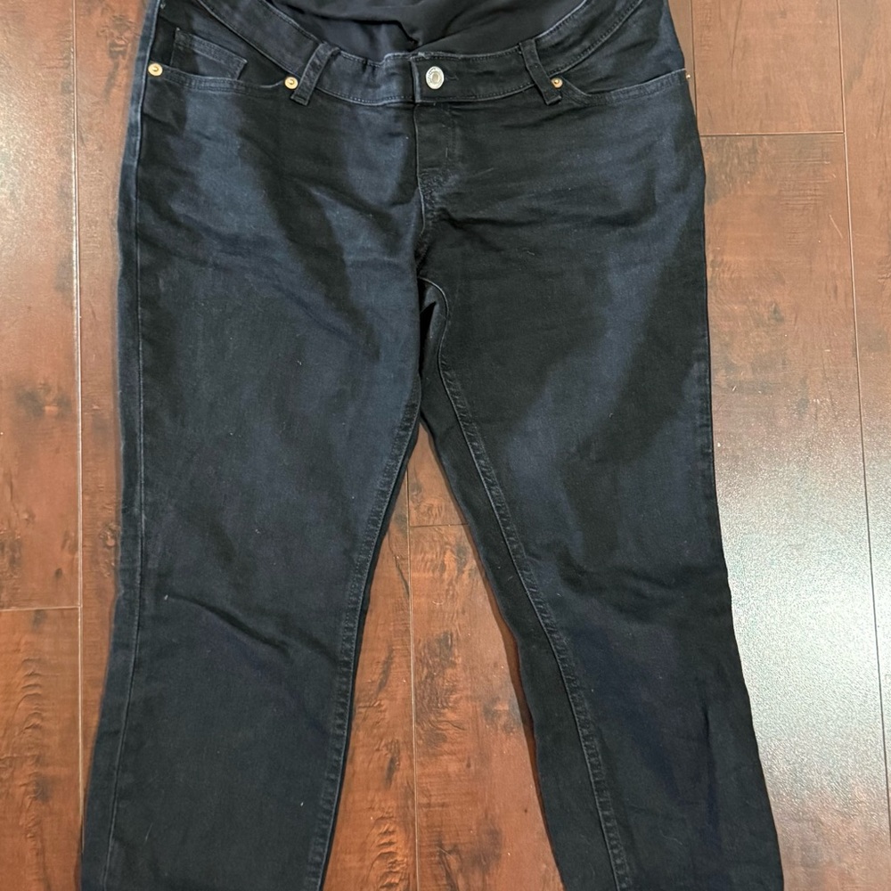 Women's maternity Slim Black Jeans